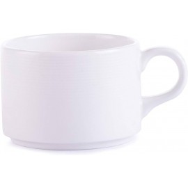 ORBA STACKABLE TEA CUP ( 230 ML ) | ARIANE | SET OF 24 PCS 