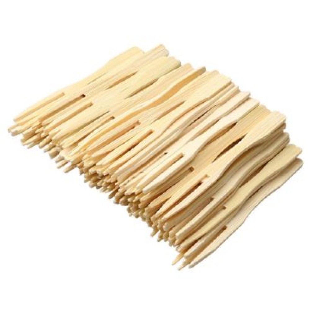 WOODEN FRUIT FORK | PACK OF 10 PACKET