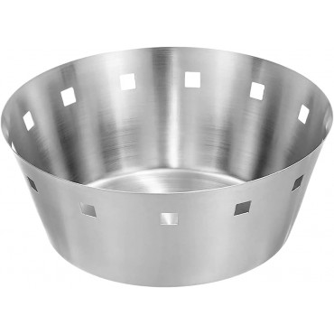 Bread Basket Round | Stainless Steel | 17 x 5 cm | 24 pcs Set