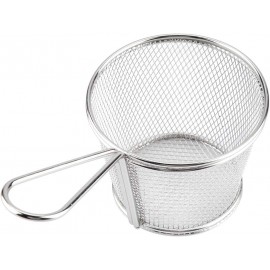 Serving Basket Round | Stainless Steel | Set of 24 pcs 