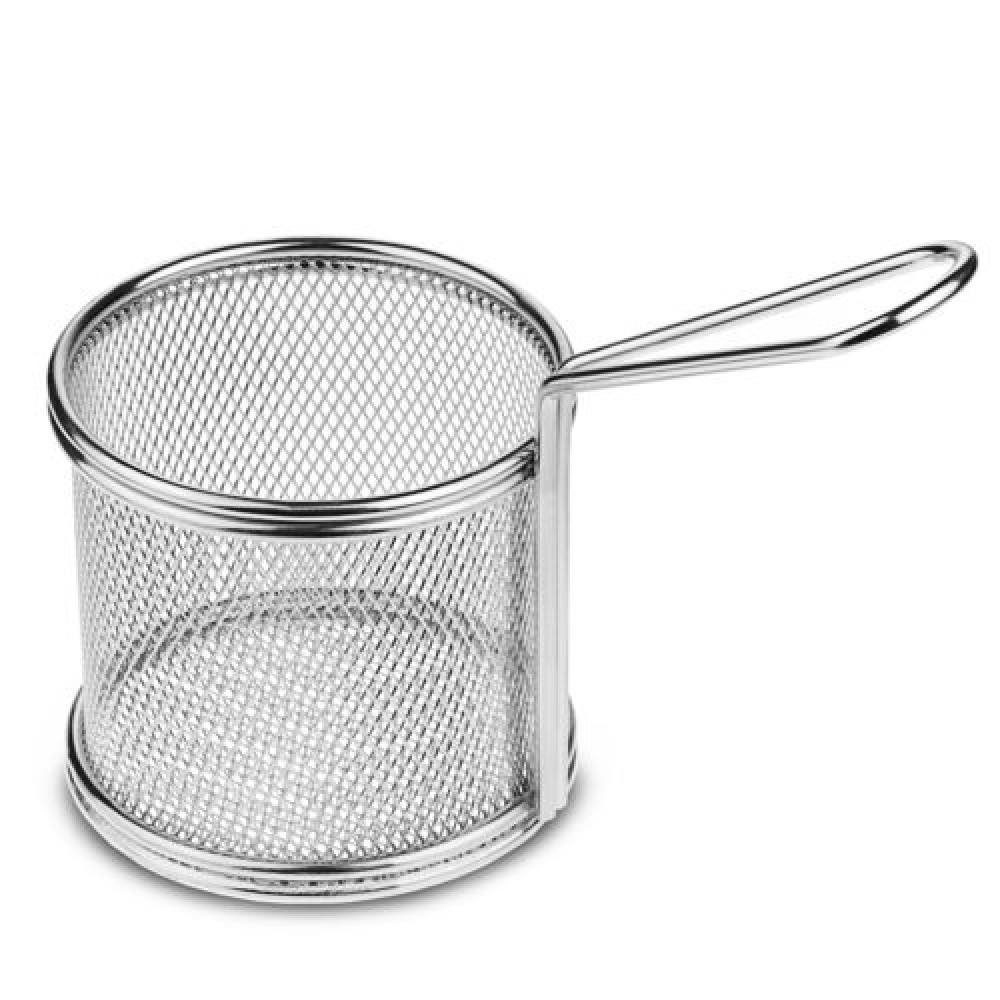 Serving Basket Round | Stainless Steel | Set of 24 pcs 