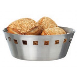 Bread Basket Round | Stainless Steel | 17 x 5 cm | 24 pcs Set