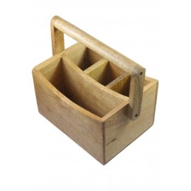 Wooden Cutlery Caddy | 12 pcs Set