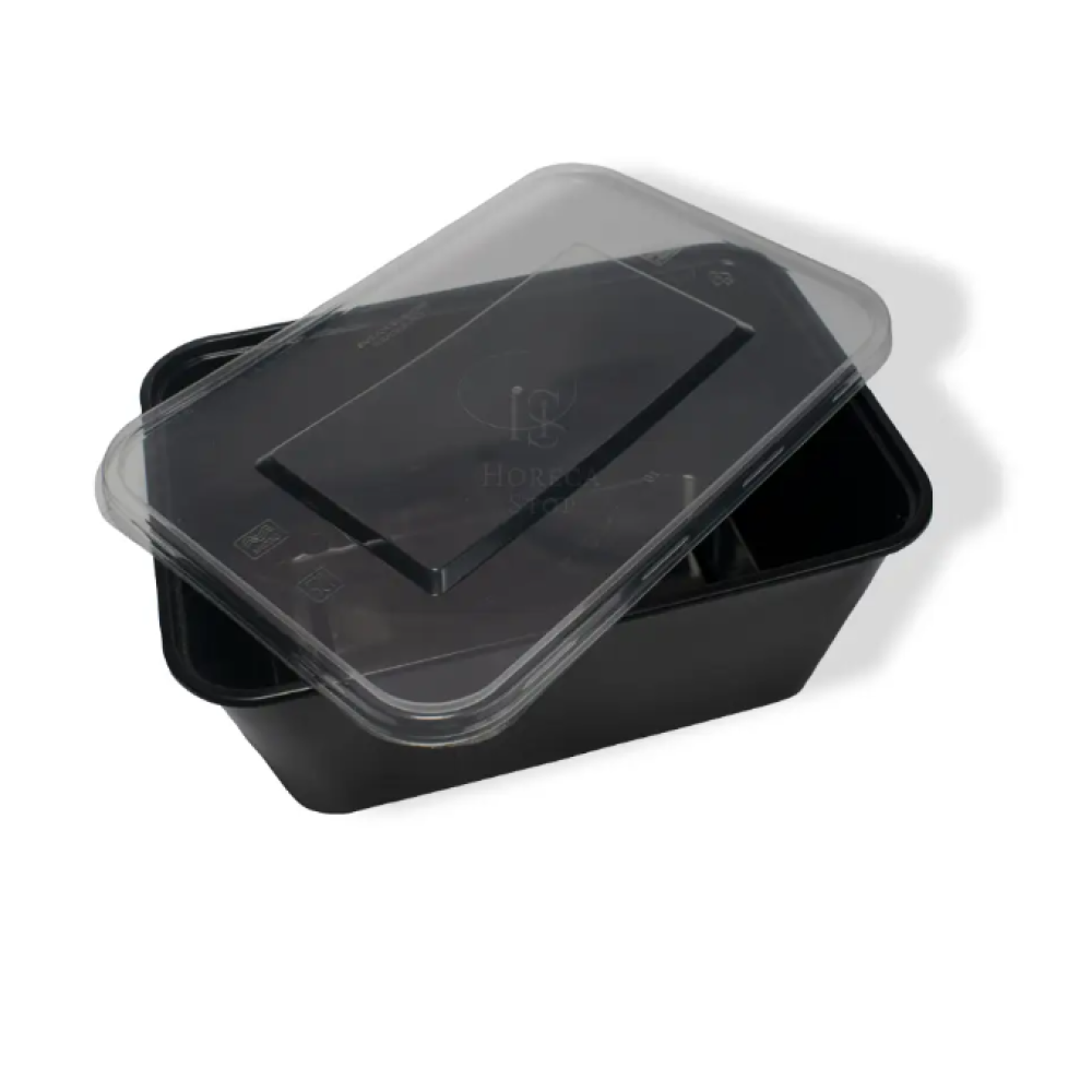 PP Black Food Grade Plastic Containers, For Biriyani Gravy Container,  Size/Dimension: 500ml